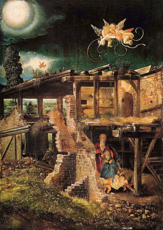 The Holy Night (The Nativity of Christ) van Albrecht Altdorfer