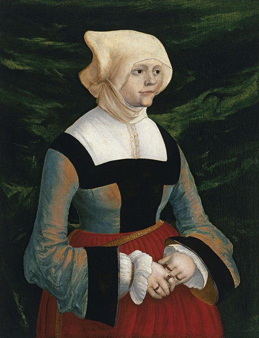 Portrait of a young Woman van Albrecht Altdorfer