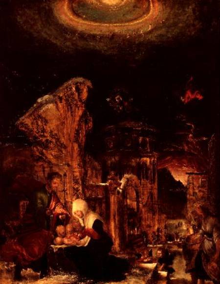 Birth of Christ (Holy Night) van Albrecht Altdorfer
