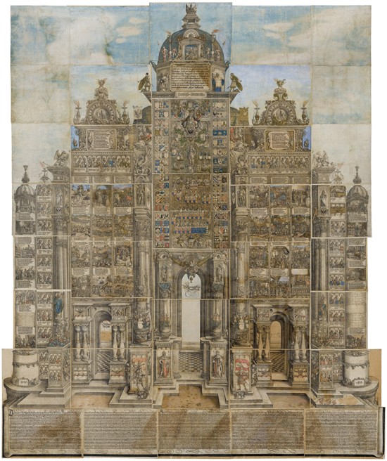 The Triumphal Arch of the Emperor Maximilian I van Albrecht Altdorfer