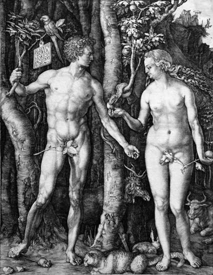 Adam und Eva van Albrecht Dürer