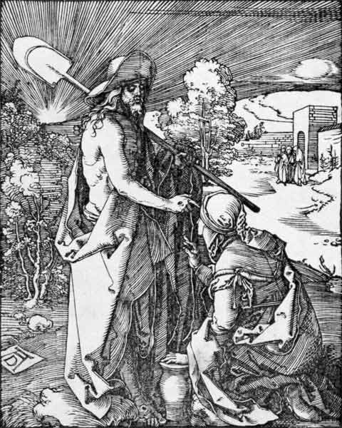 Christ as a gardener  van Albrecht Dürer