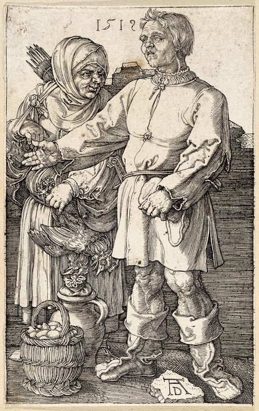 Der Marktbauer und sein Weib van Albrecht Dürer