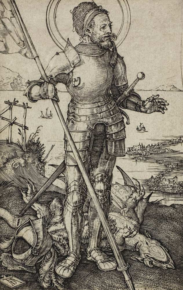 Der heilige Georg zu Fuß van Albrecht Dürer