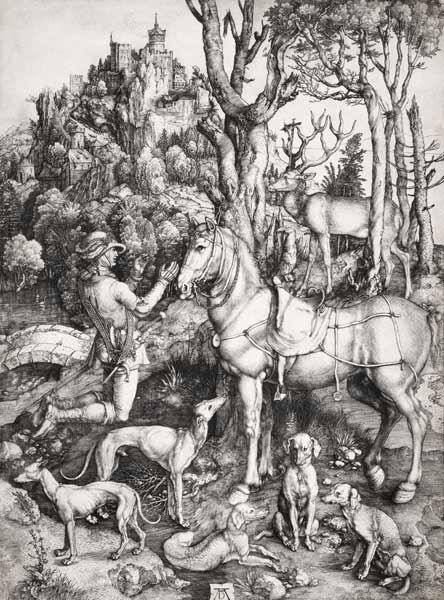 Der hl. Eustachius. van Albrecht Dürer