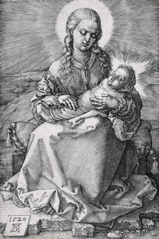 Die Jungfrau mit dem Wickelkind van Albrecht Dürer