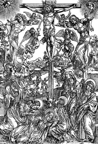 Large Crucifixion / Dürer / c.1496 van Albrecht Dürer