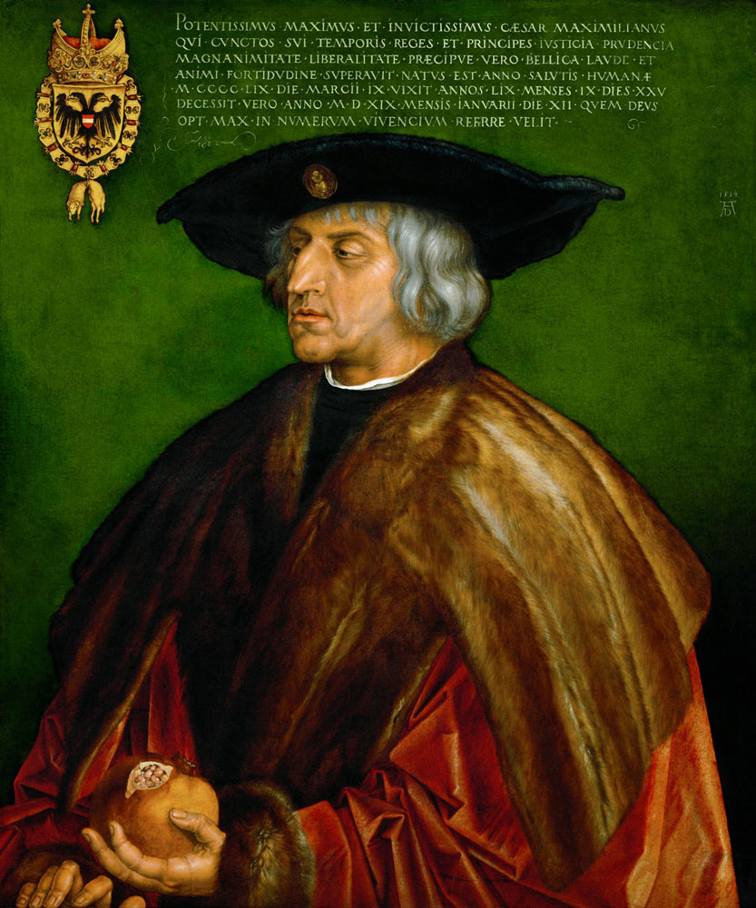 Maximilian I , Portrait van Albrecht Dürer