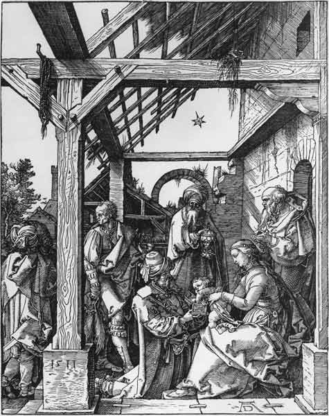 Adoration of the Kings / Dürer / 1511 van Albrecht Dürer