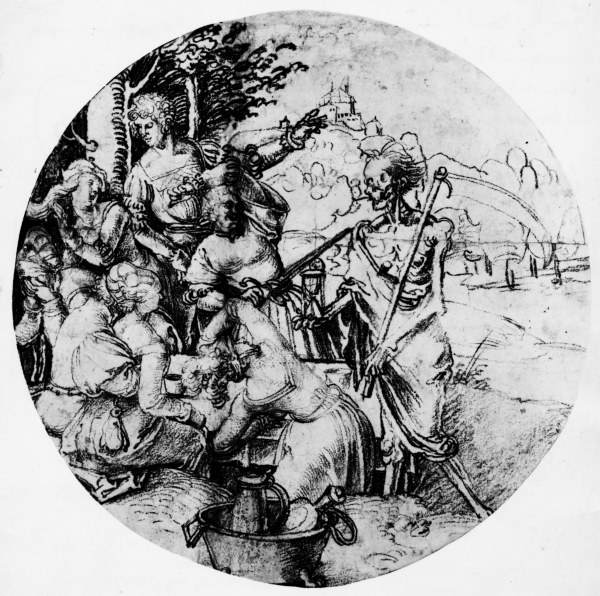 A.Dürer, Banqueting Party & Death /Draw. van Albrecht Dürer