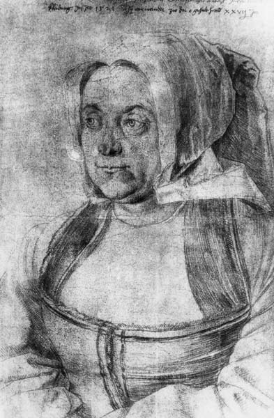 Agnes Dürer / Draw.by Dürer / 1521 van Albrecht Dürer