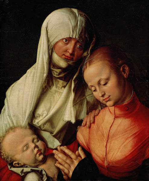 Saint Anne,the Virgin and the infant Jes van Albrecht Dürer