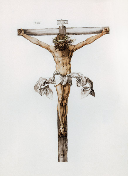 Albrecht Dürer, Christ on Cross van Albrecht Dürer