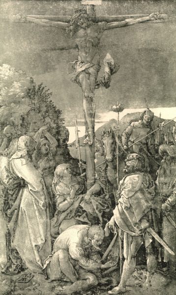 Christ on the Cross / Dürer / 1504 van Albrecht Dürer