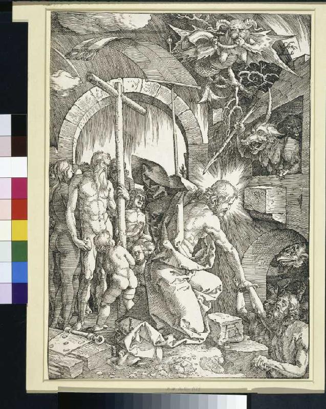 Christus in der Vorhölle van Albrecht Dürer