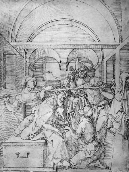 Crowning with Thorns / Dürer / 1504 van Albrecht Dürer