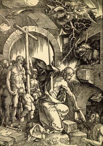 Descent into Hell / Dürer / 1510 van Albrecht Dürer