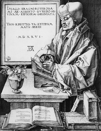 Desiderius Erasmus (1466-1536) of Rotterdam van Albrecht Dürer
