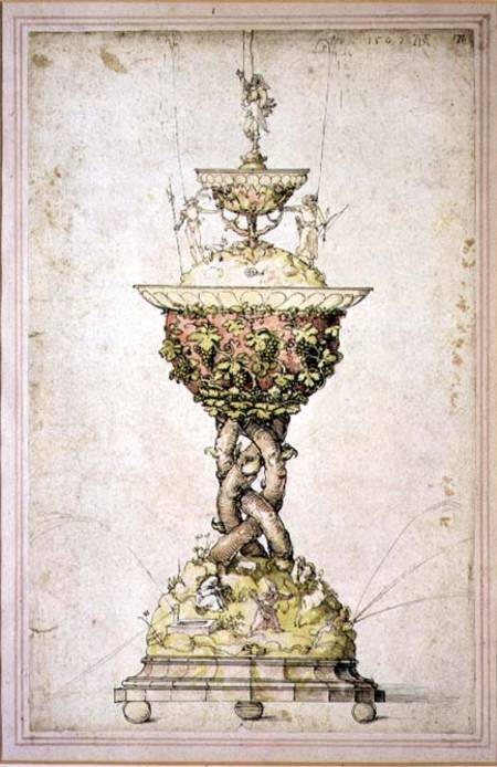 Design for a Table Fountain van Albrecht Dürer