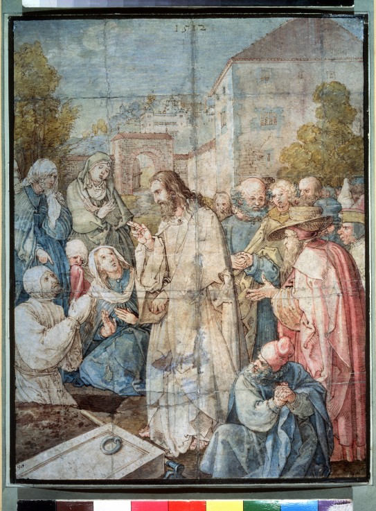 The Raising of Lazarus van Albrecht Dürer