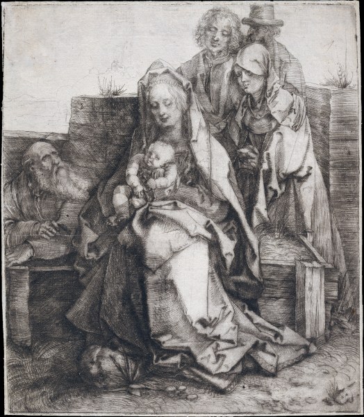 Holy Family with Saint John, The Magdalen, and Nicodemus van Albrecht Dürer