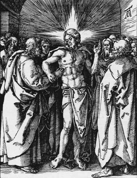 Doubting Thomas / Dürer / c.1510 van Albrecht Dürer