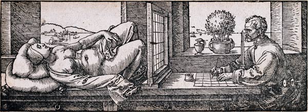 Der Zeichner des weiblichen Modells van Albrecht Dürer