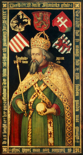 Emperor Sigismund, Holy Roman Emperor, King of Hungary and Bohemia (1368-1437) van Albrecht Dürer
