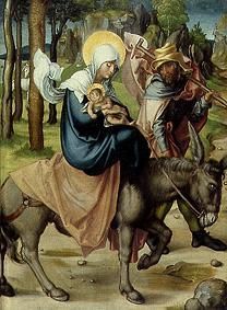 Die Flucht nach Ägypten Aus dem Altar Die sieben Schmerzen Mariae van Albrecht Dürer