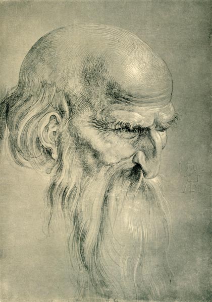 Head of an Apostles / Dürer / 1508 van Albrecht Dürer