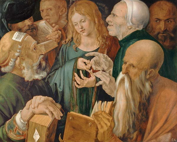 Christ among the Doctors van Albrecht Dürer
