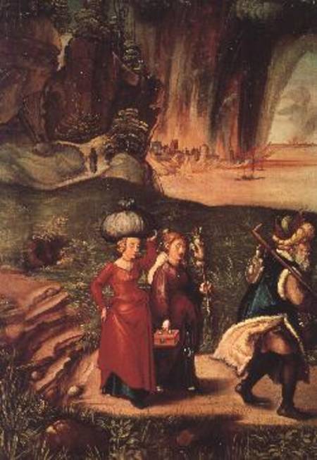 Lot and his Daughters van Albrecht Dürer