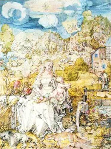 Maria und Kind van Albrecht Dürer