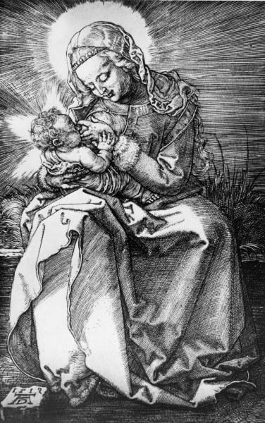 Mary suckling the Child / Dürer / 1512 van Albrecht Dürer