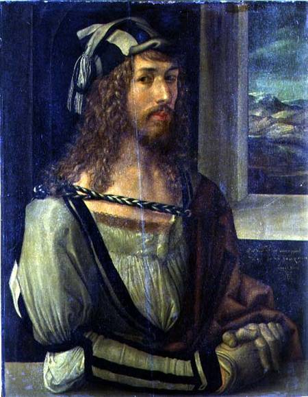 Study for Self Portrait with a Glove van Albrecht Dürer