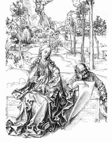 The Holy Family / Dürer van Albrecht Dürer
