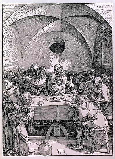 The Last Supper from the ''Great Passion'' series, pub. 1511 van Albrecht Dürer