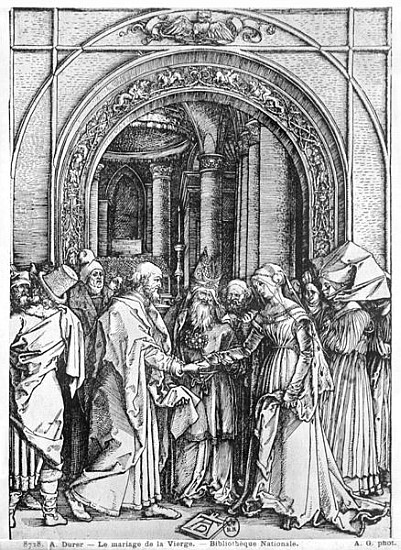 The marriage of the Virgin, from the ''Life of the Virgin'' series, c.1504-05 van Albrecht Dürer