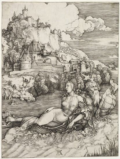 The Sea Monster, The Abduction of Amymone van Albrecht Dürer