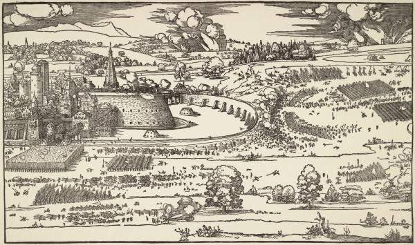 The Siege of a Citadel I / Dürer / 1527 van Albrecht Dürer
