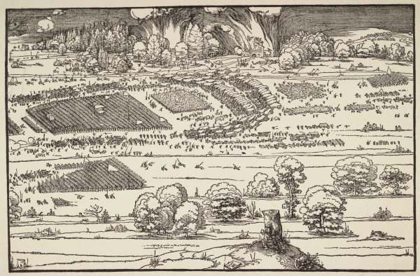 The Siege of a Citadel II / Dürer / 1527 van Albrecht Dürer