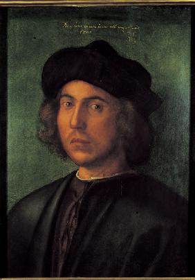 A.Dürer / Portr.of a Young Man / c.1506