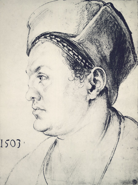 Willibald Pirckheimer / Draw.by Dürer van Albrecht Dürer