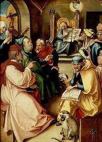 Der zwölfjährige Jesus im TempelAus dem Altar Die sieben Schmerzen Mariae van Albrecht Dürer