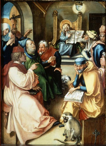 Der zwoelfjaehrige Jesus im Tempel van Albrecht Dürer
