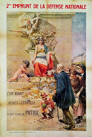Poster for the Second Loan for National Defence van Alcide Theophile Robaudi