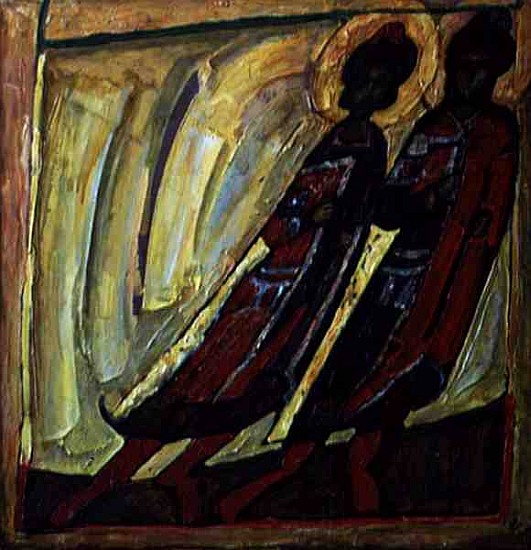 St. Boris and St. Gleb, 1989 (mixed media on canvas)  van Alek  Rapoport