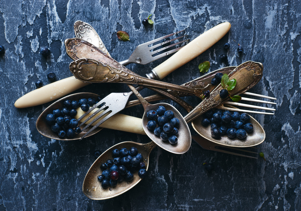 Spoons&amp;Blueberries van Aleksandrova Karina