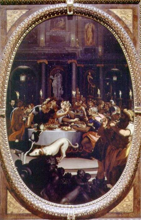 Cleopatra's Banquet van Alessandro Allori