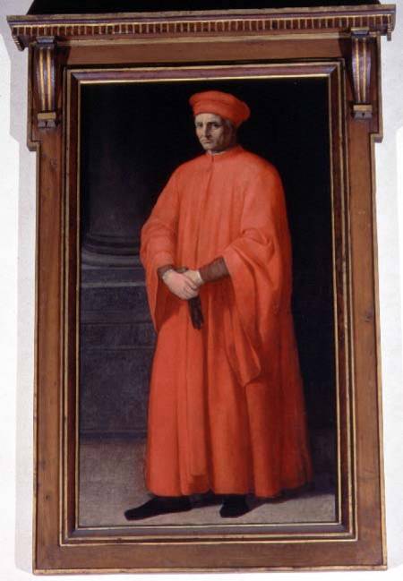 Portrait of Marco Datini (c.1335-1410) van Alessandro Allori